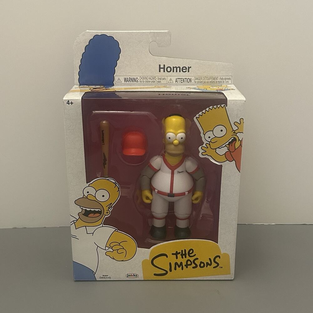 Jakks Pacific The Simpsons Baseball Homer 5 Inch Figure 2025 WAVE 3 NEW